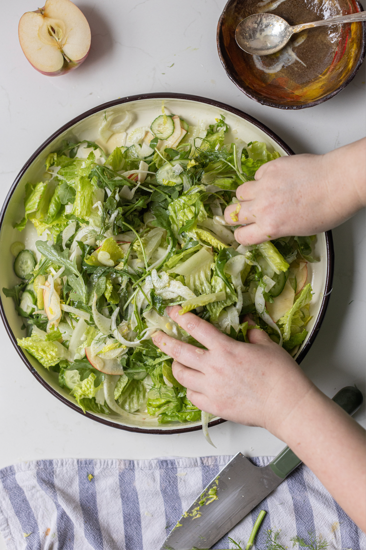 Greens Salad with Preserved Lemon and Sumac Dressing — Middle